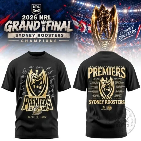 Sydney Roosters 2026 National Rugby League Premiers T-Shirt