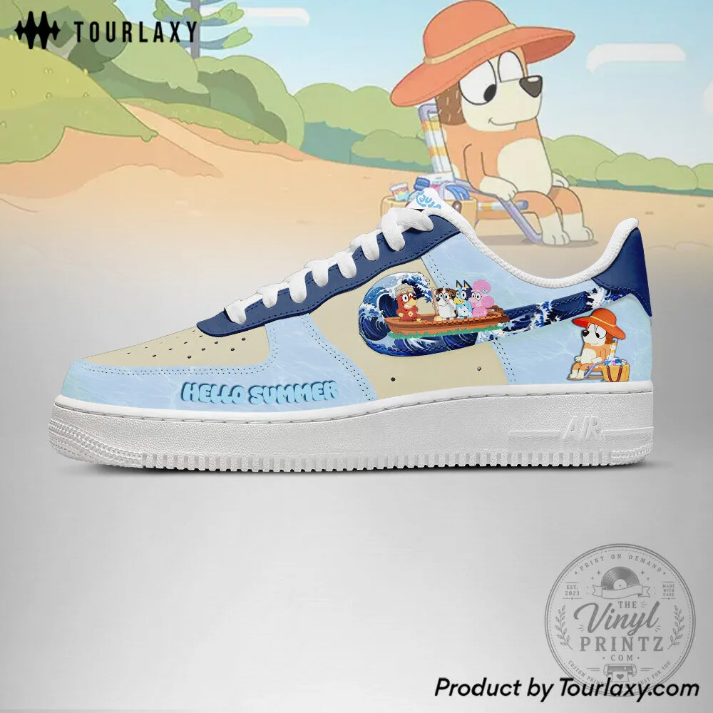 Bluey Cartoon Hello Summer Custom Air Force 1 Shoes 8 Bluey Cartoon Hello Summer Custom Air Force 1 Shoes
