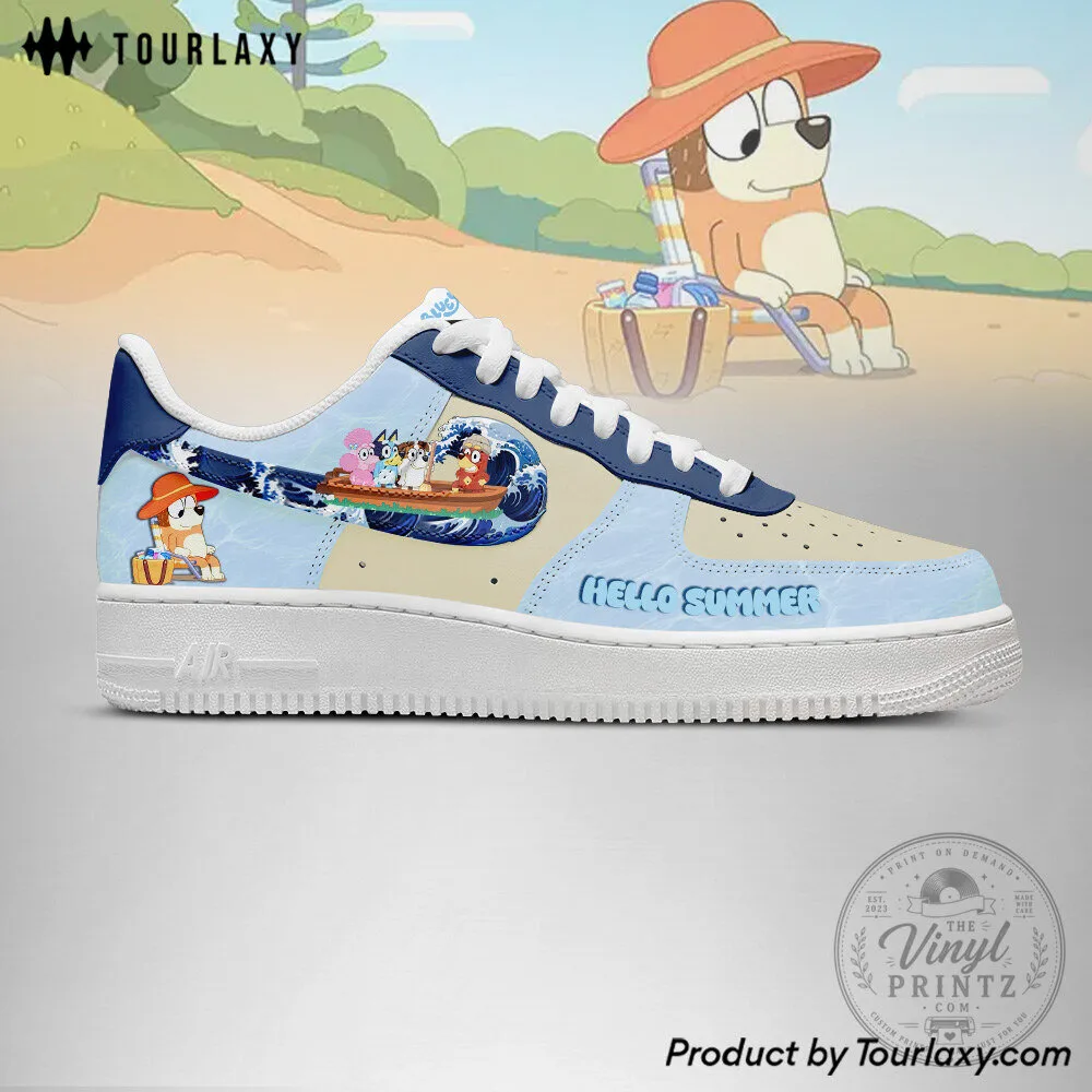 Bluey Cartoon Hello Summer Custom Air Force 1 Shoes 9 Bluey Cartoon Hello Summer Custom Air Force 1 Shoes