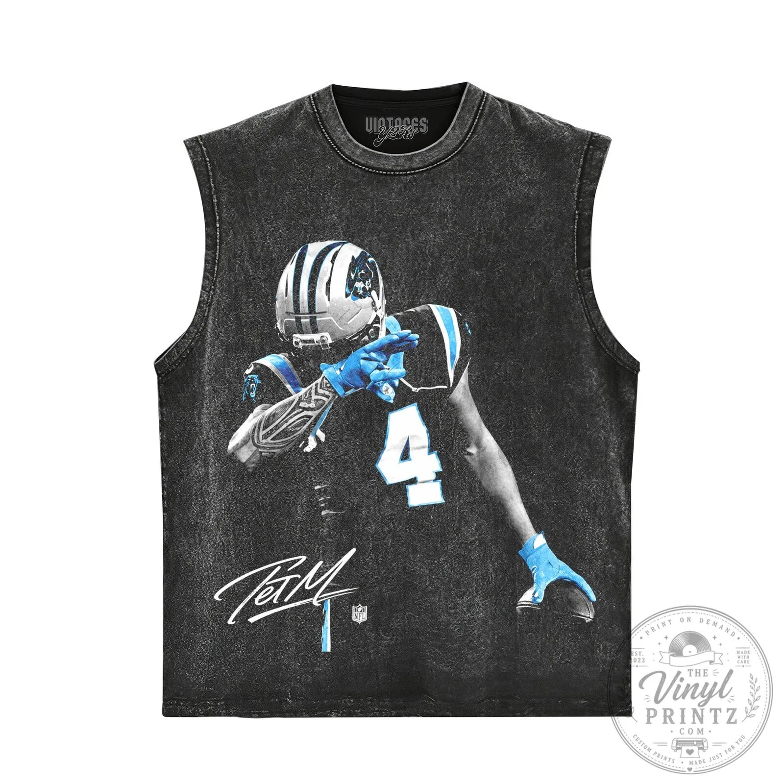 Tae Davis Carolina Panthers Dab Celebration Graphic T-Shirt 13 Tae Davis Carolina Panthers Dab Celebration Graphic T-Shirt