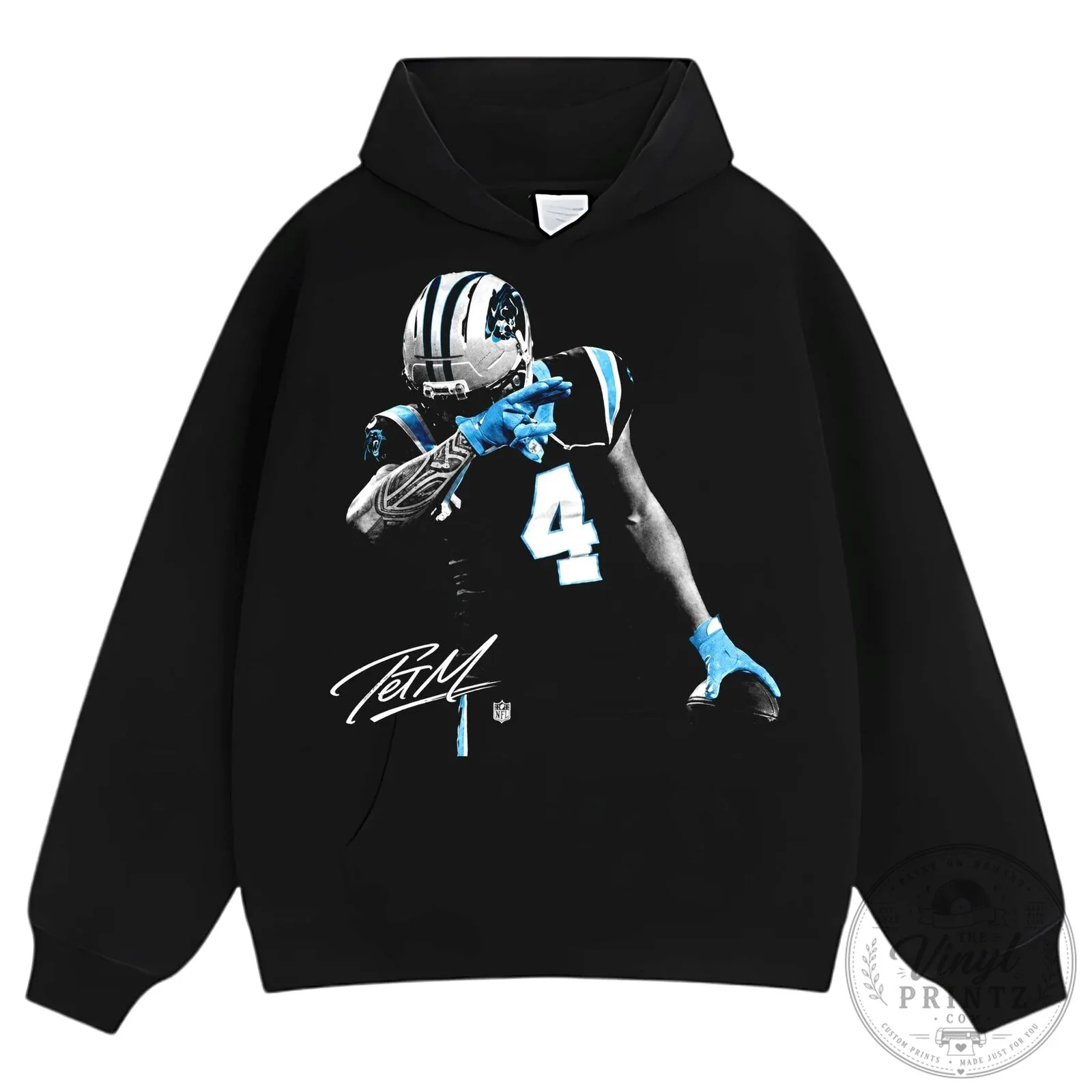Tae Davis Carolina Panthers Dab Celebration Graphic T-Shirt 17 Tae Davis Carolina Panthers Dab Celebration Graphic T-Shirt