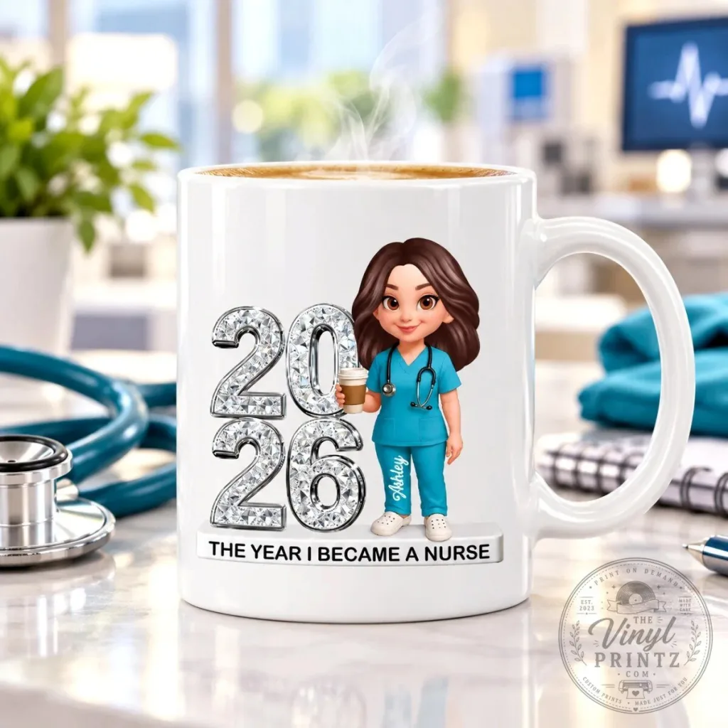 Personalized Nurse Graduation Year 2026 Coffee Mug, Healthcare Worker Gift Personalized Nurse Graduation Year 2026 Coffee Mug, Healthcare Worker Gift