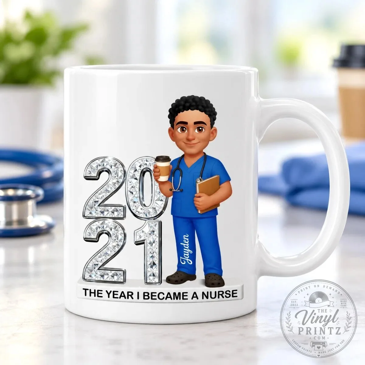 Personalized Nurse Graduation Year 2026 Coffee Mug, Healthcare Worker Gift 21 Personalized Nurse Graduation Year 2026 Coffee Mug, Healthcare Worker Gift