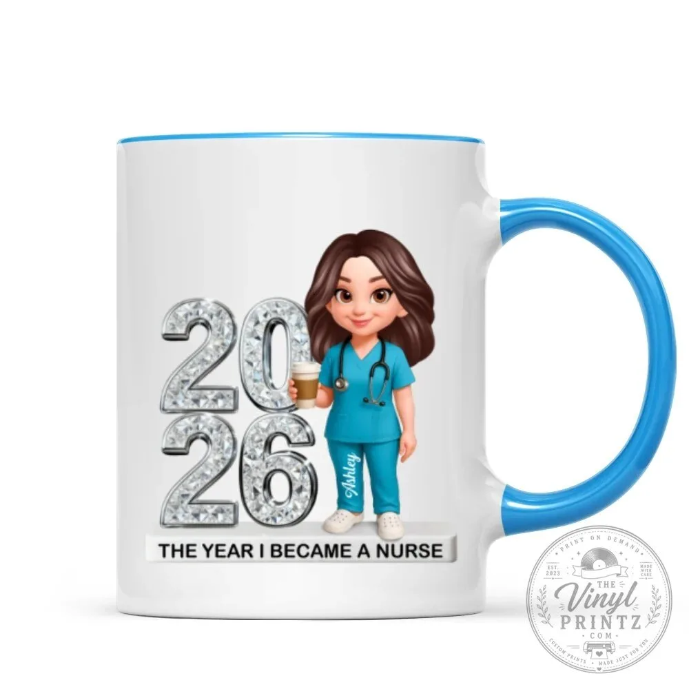 Personalized Nurse Graduation Year 2026 Coffee Mug, Healthcare Worker Gift 28 Personalized Nurse Graduation Year 2026 Coffee Mug, Healthcare Worker Gift