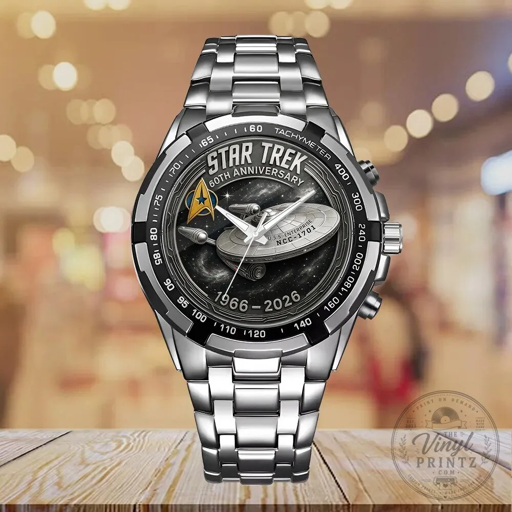 Star Trek 60th Anniversary USS Enterprise NCC-1701 Chronograph Watch 9 Star Trek 60th Anniversary USS Enterprise NCC-1701 Chronograph Watch