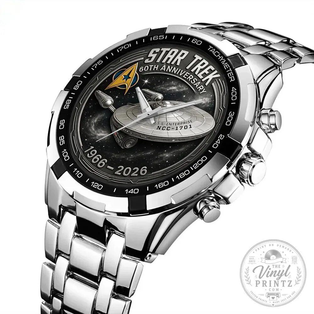 Star Trek 60th Anniversary USS Enterprise NCC-1701 Chronograph Watch 11 Star Trek 60th Anniversary USS Enterprise NCC-1701 Chronograph Watch