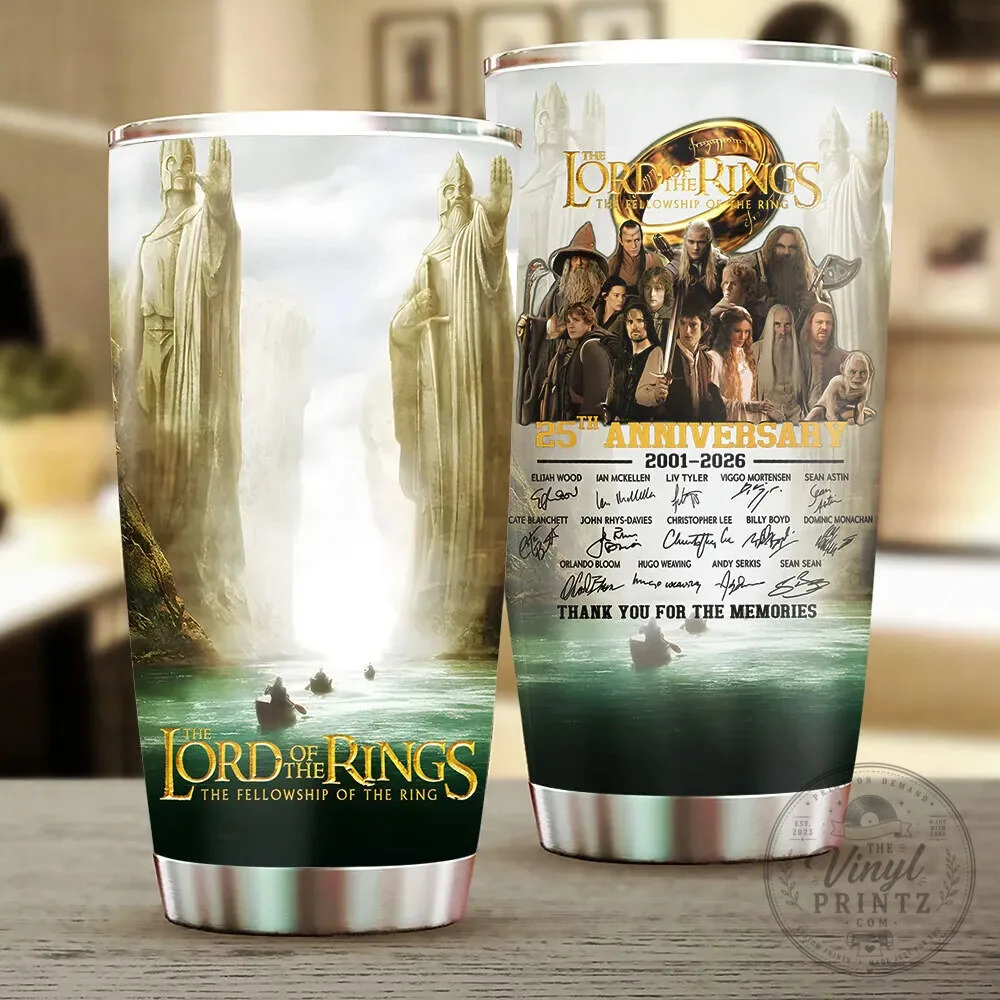 The Lord of the Rings Fellowship of the Ring 25th Anniversary Movie Tumbler