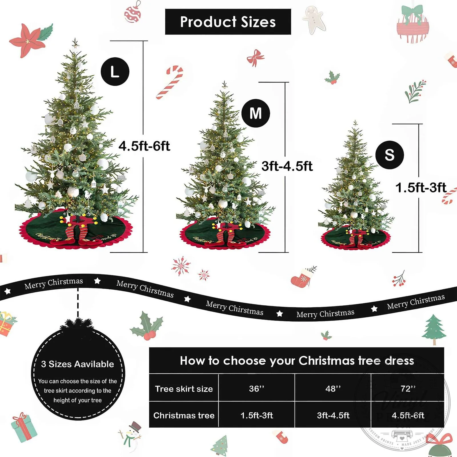 Most Wonderful Time of the Year Dachshund Christmas Tree Skirt 10 Most Wonderful Time of the Year Dachshund Christmas Tree Skirt