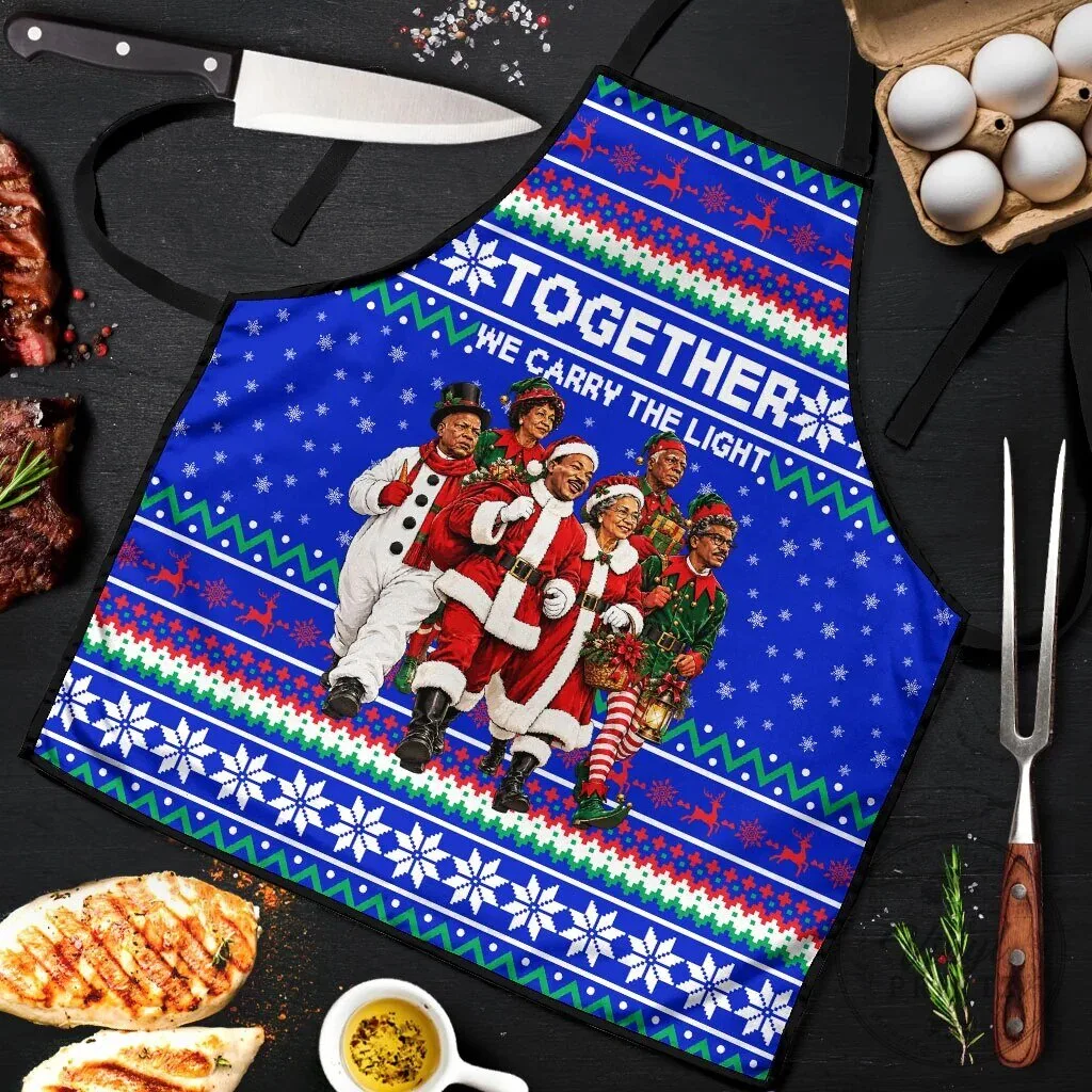 Civil Rights Leaders Christmas Holiday Together We Carry The Light Apron 6 Civil Rights Leaders Christmas Holiday Together We Carry The Light Apron