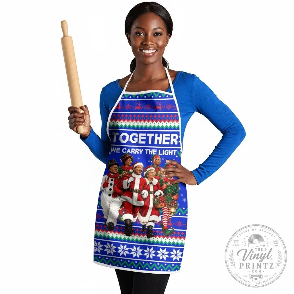 Civil Rights Leaders Christmas Holiday Together We Carry The Light Apron 7 Civil Rights Leaders Christmas Holiday Together We Carry The Light Apron