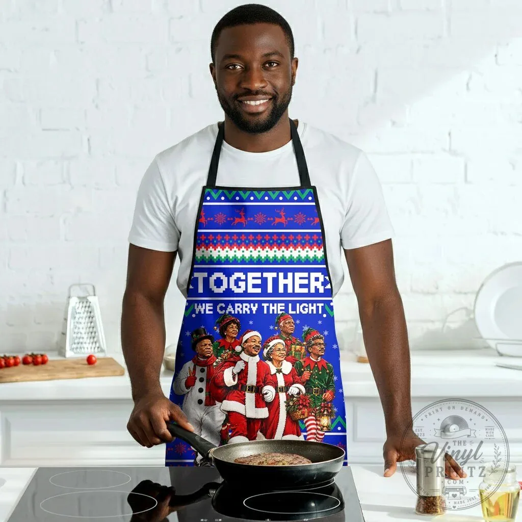 Civil Rights Leaders Christmas Holiday Together We Carry The Light Apron 8 Civil Rights Leaders Christmas Holiday Together We Carry The Light Apron