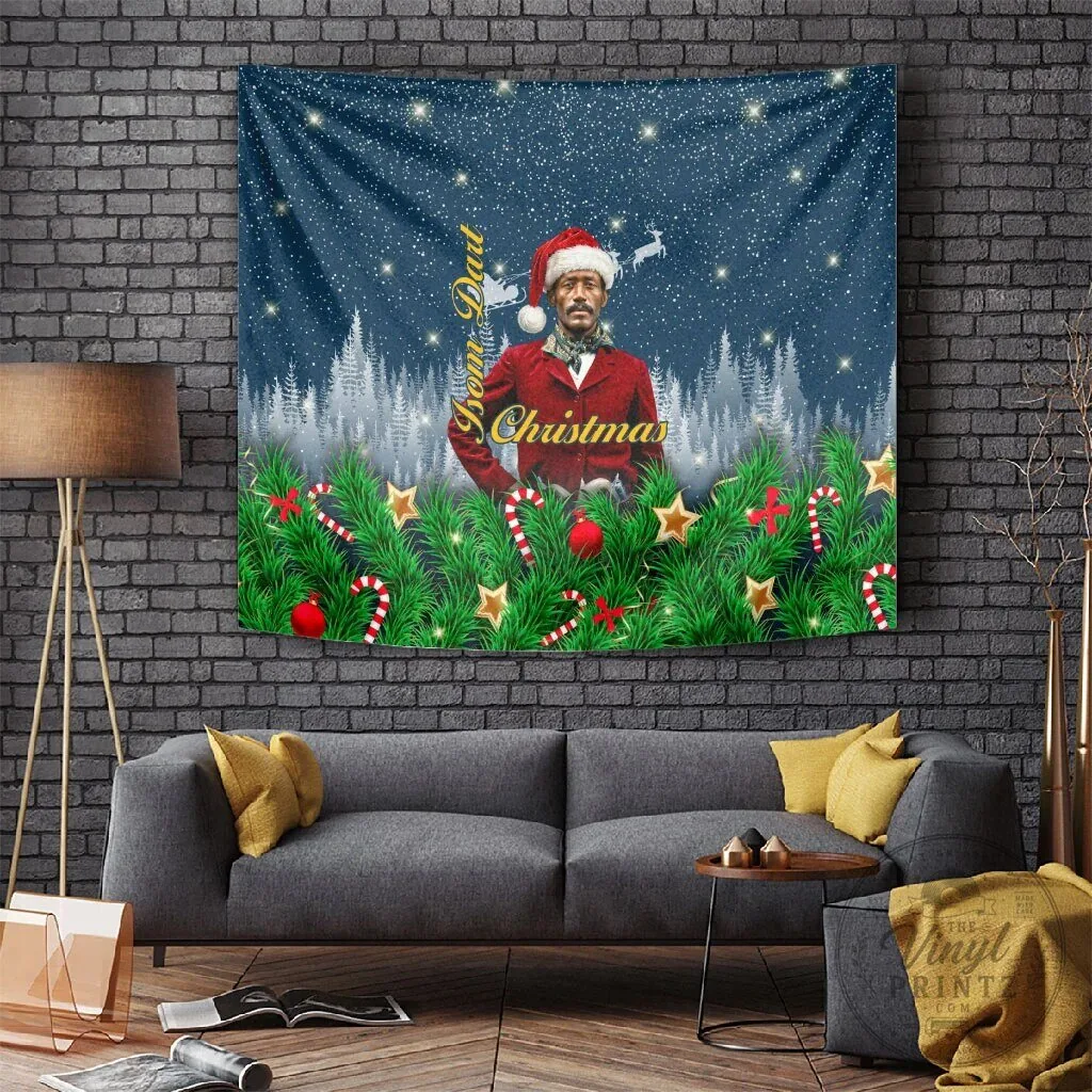 Isom Dart Christmas Black Cowboy Santa Western Snow Winter Wall Tapestry 7 Isom Dart Christmas Black Cowboy Santa Western Snow Winter Wall Tapestry