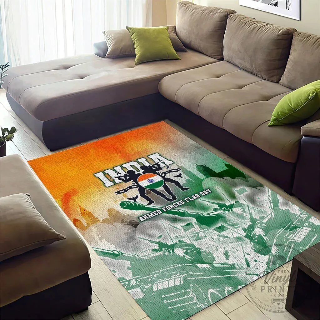 India Armed Forces Flag Day Military Indian Flag Silhouette Area Rug 11 India Armed Forces Flag Day Military Indian Flag Silhouette Area Rug