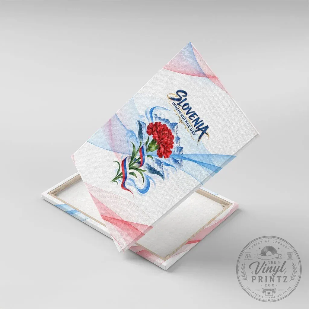 Slovenia Independence Day Red Carnation Flower Mount Triglav Flag Canvas Wall Art 12 Slovenia Independence Day Red Carnation Flower Mount Triglav Flag Canvas Wall Art