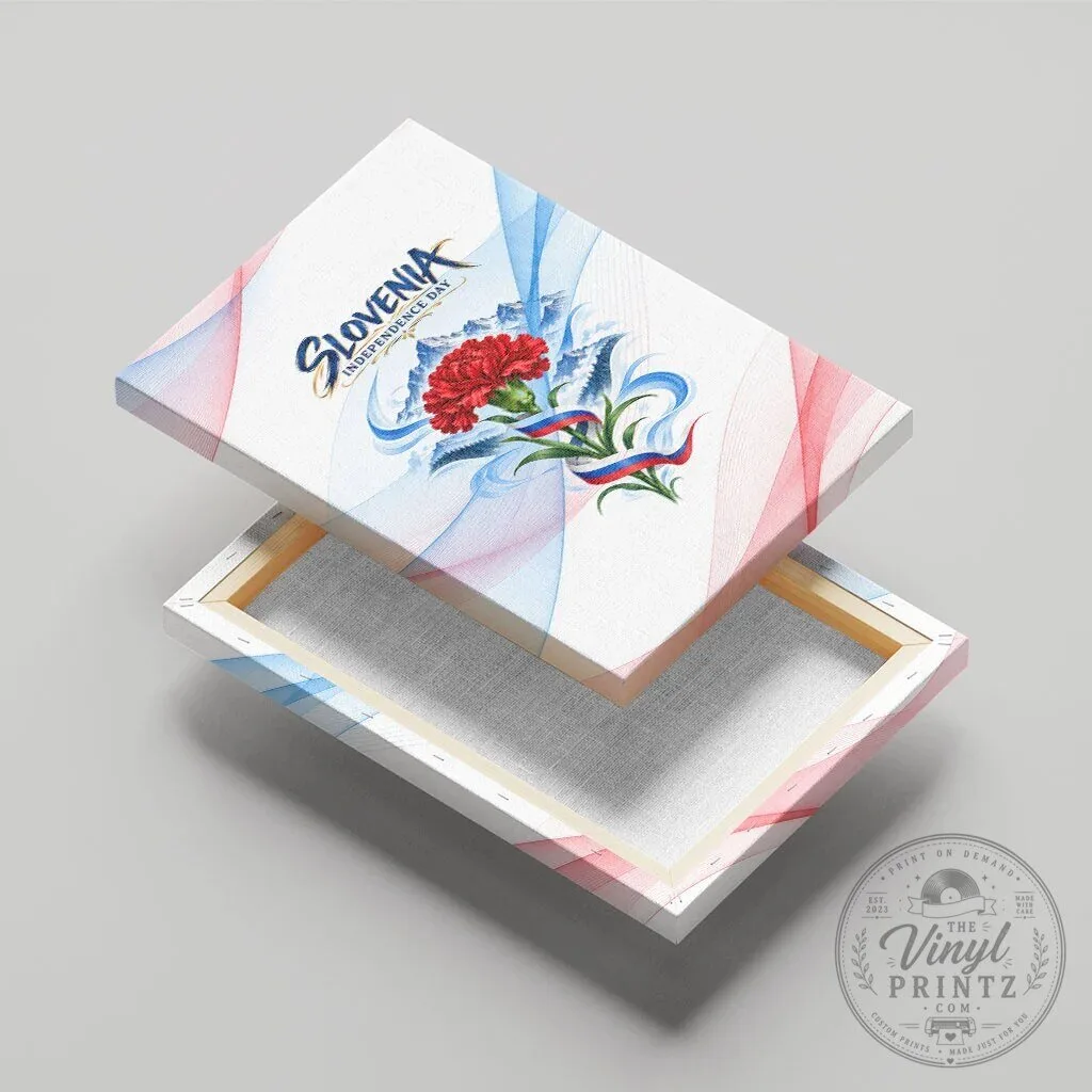 Slovenia Independence Day Red Carnation Flower Mount Triglav Flag Canvas Wall Art 14 Slovenia Independence Day Red Carnation Flower Mount Triglav Flag Canvas Wall Art