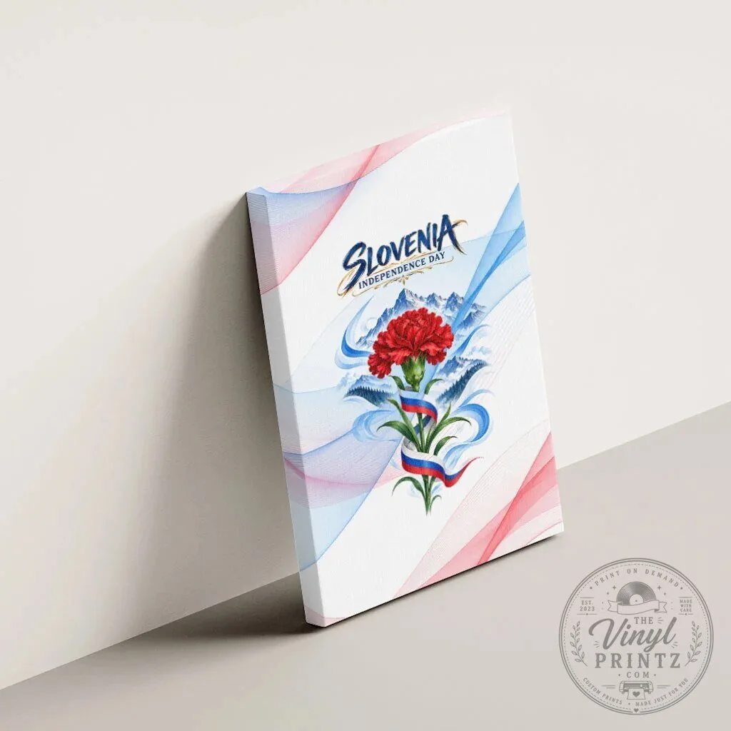 Slovenia Independence Day Red Carnation Flower Mount Triglav Flag Canvas Wall Art 15 Slovenia Independence Day Red Carnation Flower Mount Triglav Flag Canvas Wall Art