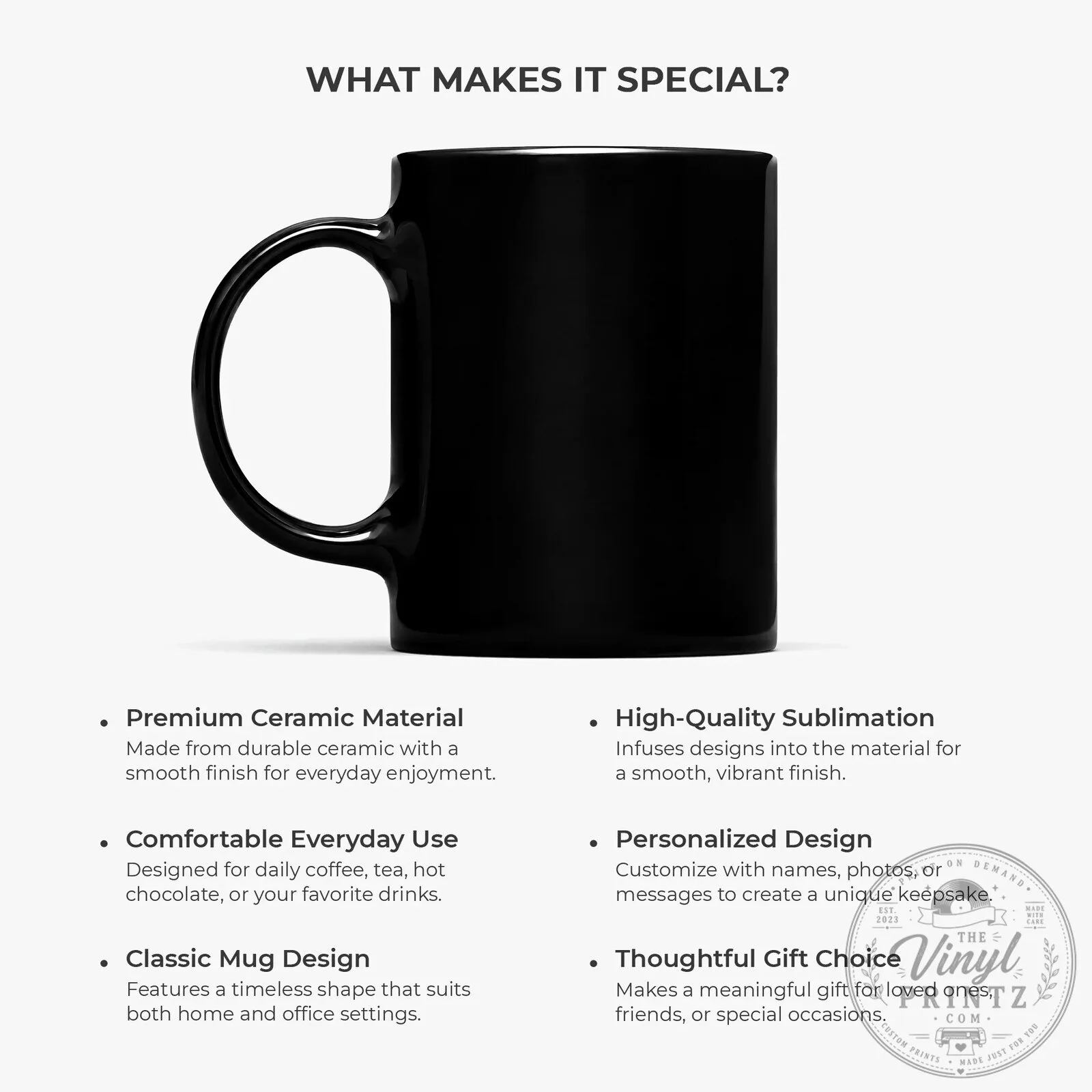 Personalized Daddy Fist Bump Black Coffee Mug with Kids Names 13 Personalized Daddy Fist Bump Black Coffee Mug with Kids Names