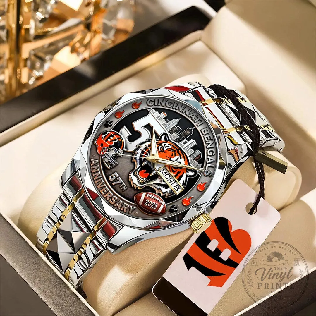 Cincinnati Bengals 57th Anniversary 2025 Commemorative Quartz Watch