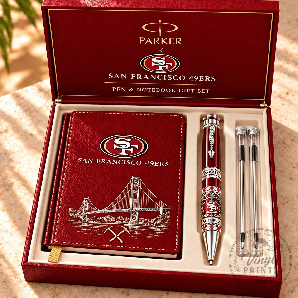 San Francisco 49ers Parker Pen and Notebook Gift Set