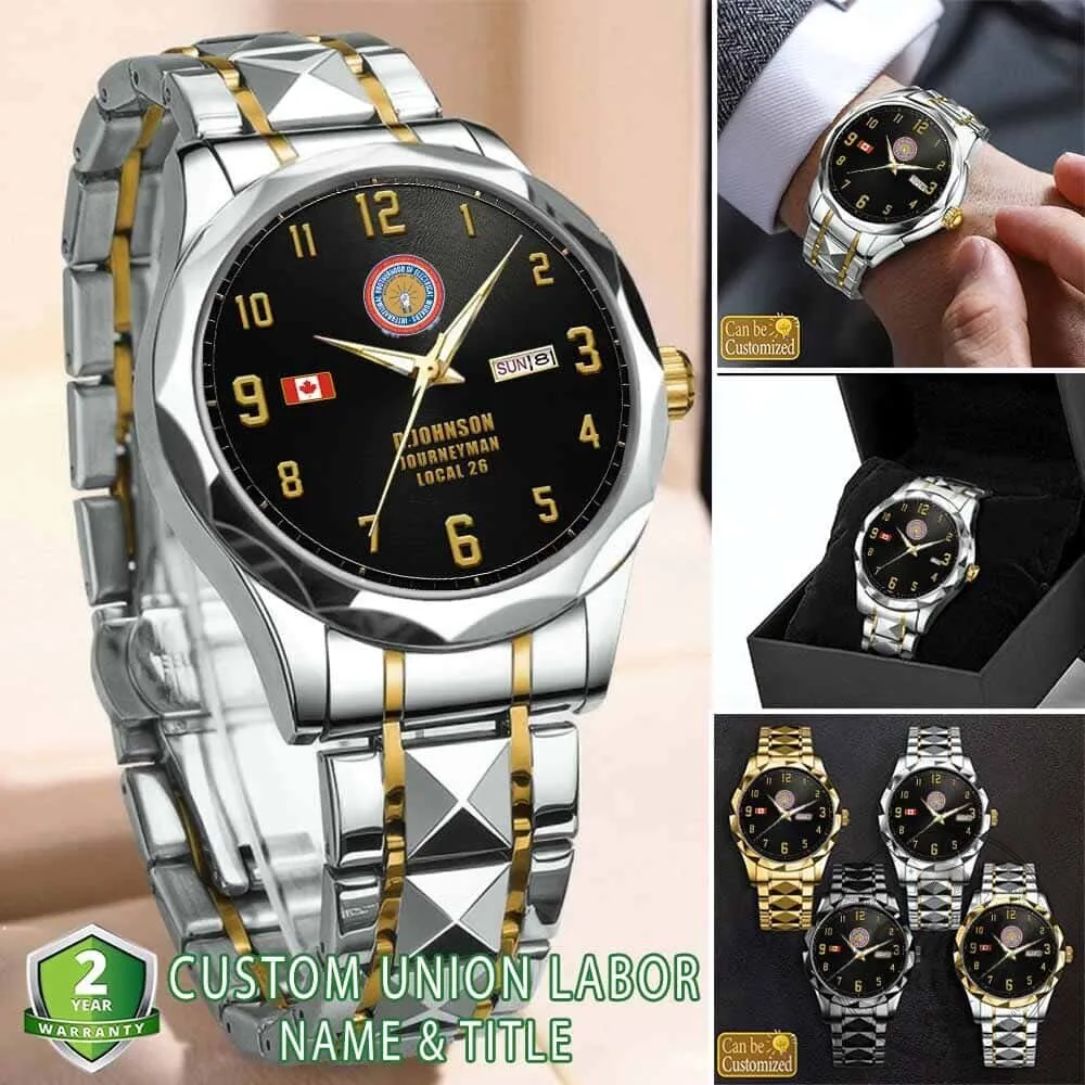 IBEW International Brotherhood of Electrical Workers Stainless Steel Watch 9 IBEW International Brotherhood of Electrical Workers Stainless Steel Watch