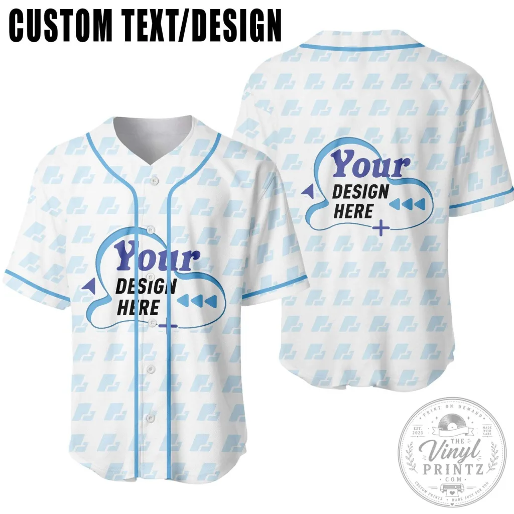 Custom Personalized Baseball Jersey with Your Design Here Custom Personalized Baseball Jersey with Your Design Here