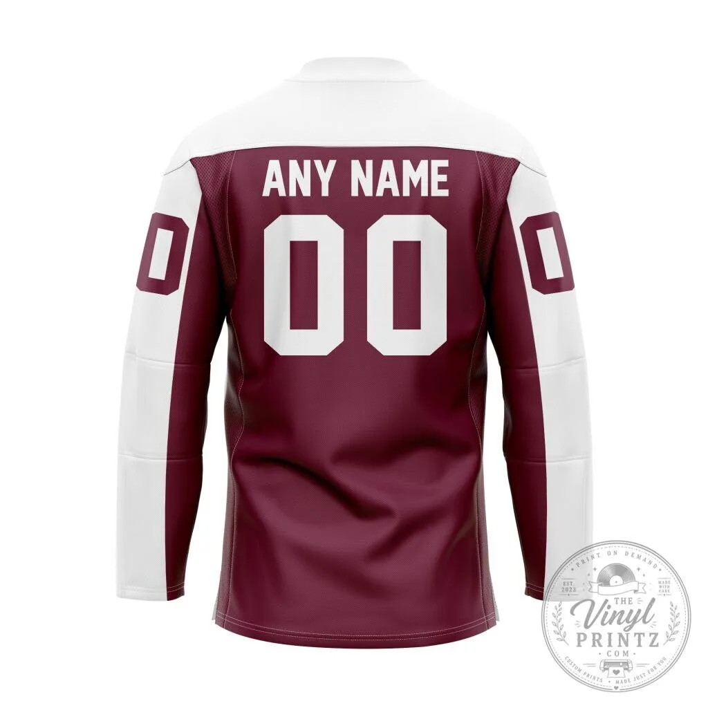 Peterborough Petes OHL Personalized Maroon Lace Hockey Jersey 5 Peterborough Petes OHL Personalized Maroon Lace Hockey Jersey