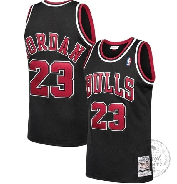 Michael Jordan Chicago Bulls 1997-98 NBA Basketball Black Jersey