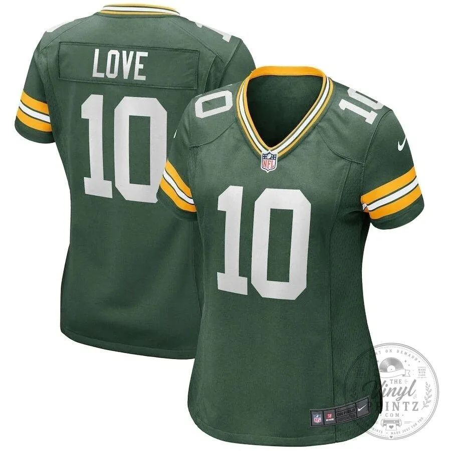Green Bay Packers Jordan Love NFL Football Team Fan Jersey