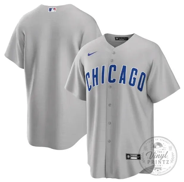 Chicago Cubs Gray Replica Baseball Jersey for Men 7 Chicago Cubs Gray Replica Baseball Jersey for Men