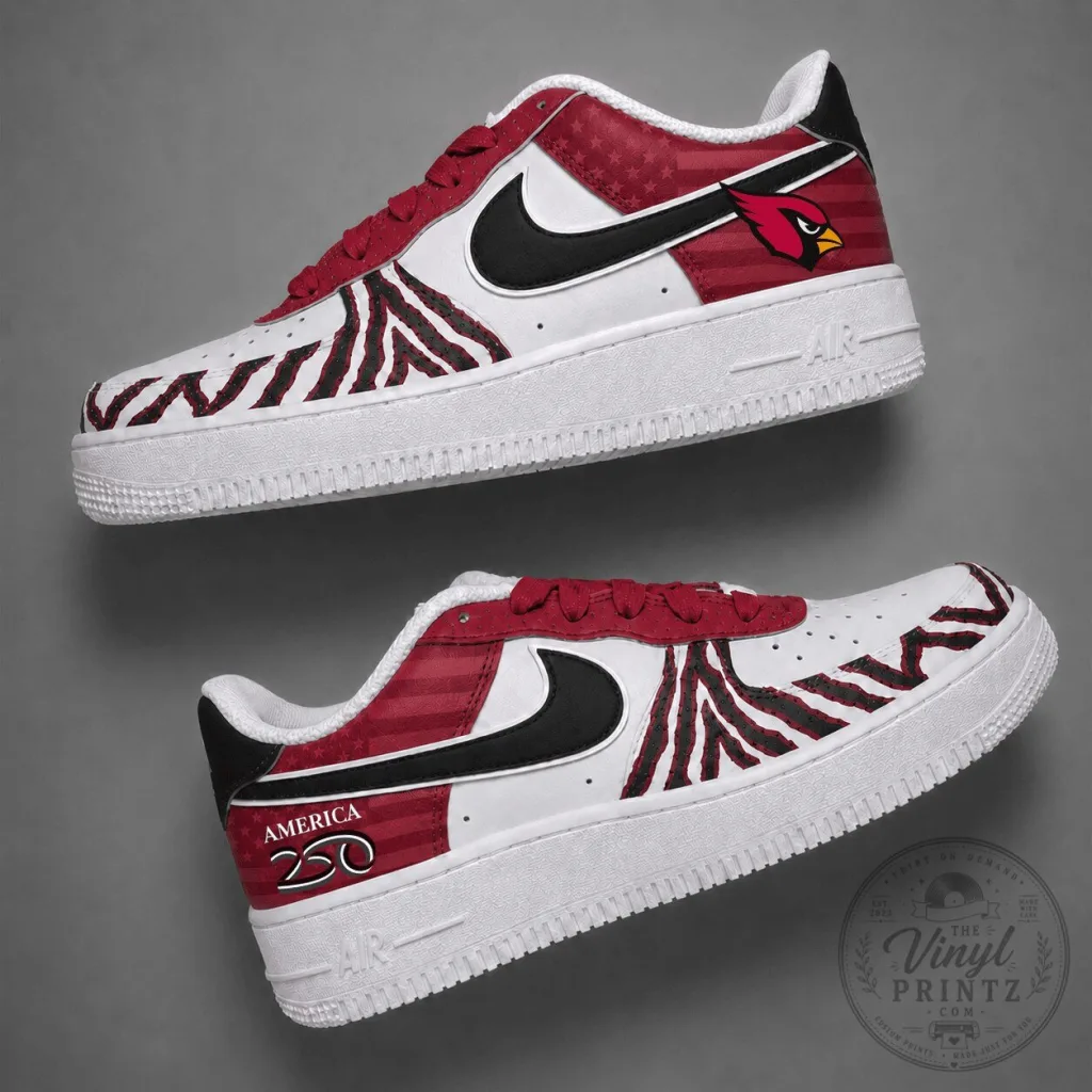 Arizona Cardinals American Flag 250 Years of Freedom Custom Shoes Arizona Cardinals American Flag 250 Years of Freedom Custom Shoes