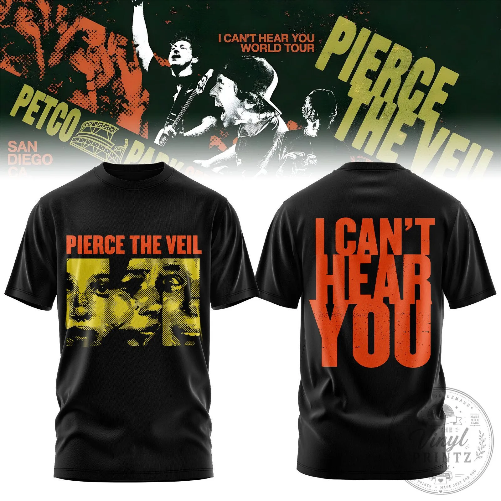 Pierce The Veil I Can’t Hear You World Tour Finale T-Shirt
