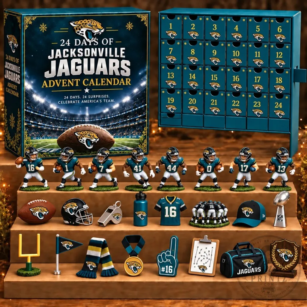 Jacksonville Jaguars 24 Days of American Football Advent Calendar Blind Box Jacksonville Jaguars 24 Days of American Football Advent Calendar Blind Box