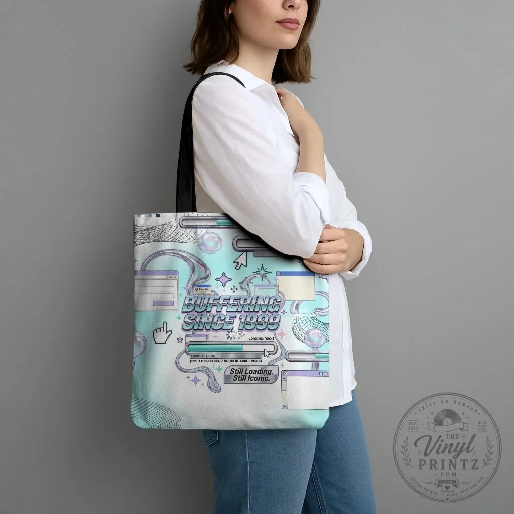 Buffering Since 1999 Y2K Retro Internet Vibes Aesthetic Tote Bag 9 Buffering Since 1999 Y2K Retro Internet Vibes Aesthetic Tote Bag