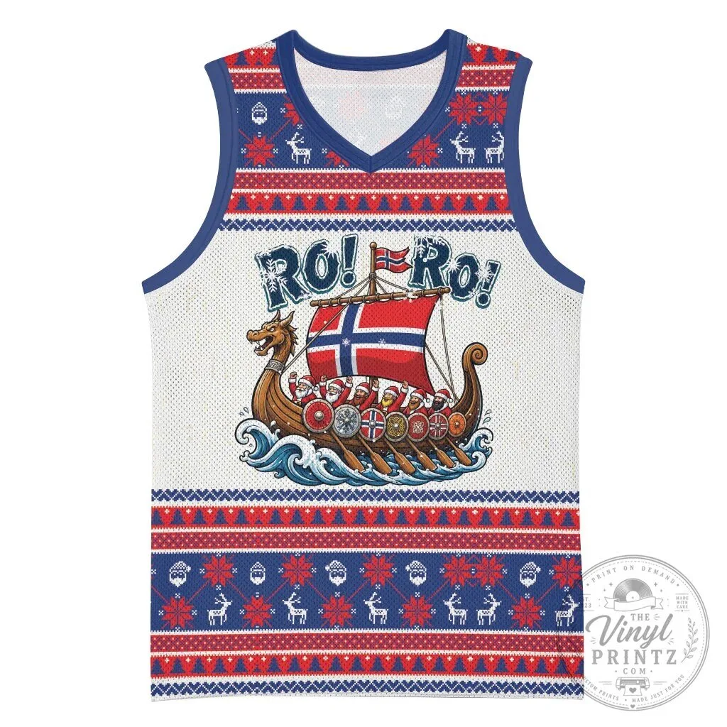 Norway Christmas Viking Santa Claus Ro Ro Basketball Jersey 34 Norway Christmas Viking Santa Claus Ro Ro Basketball Jersey