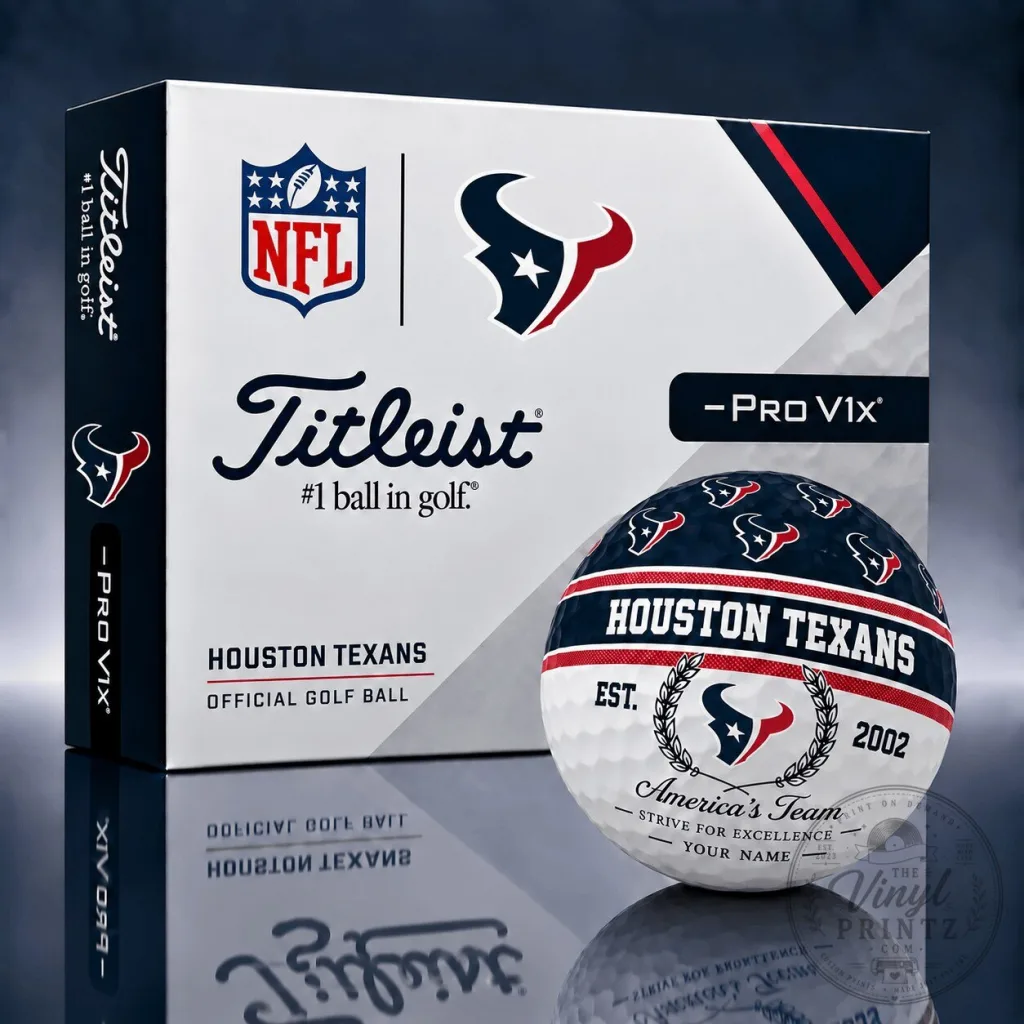 Houston Texans NFL Pro V1x Golf Ball Houston Texans NFL Pro V1x Golf Ball