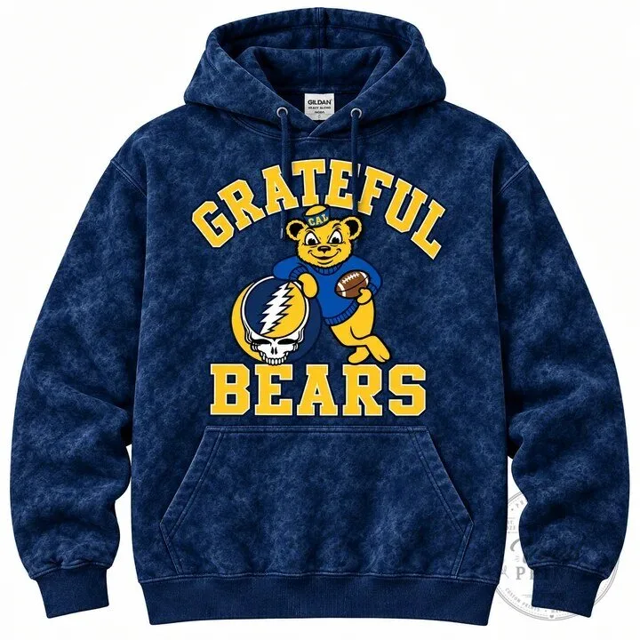 Grateful Dead California Golden Bears Football Mascot Vintage Hoodie 16 Grateful Dead California Golden Bears Football Mascot Vintage Hoodie
