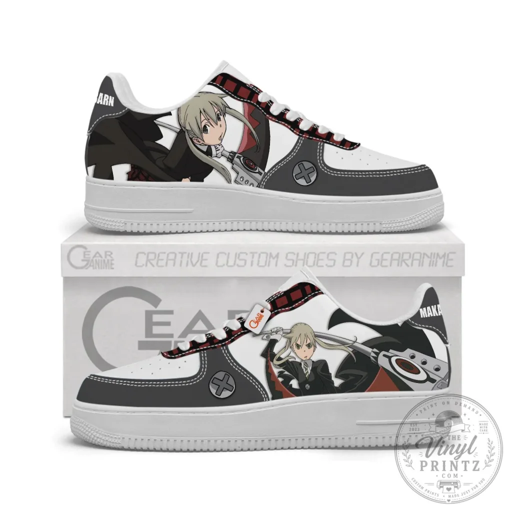 Maka Albarn Soul Eater Anime Character Custom Designed Low Top Sneakers Maka Albarn Soul Eater Anime Character Custom Designed Low Top Sneakers