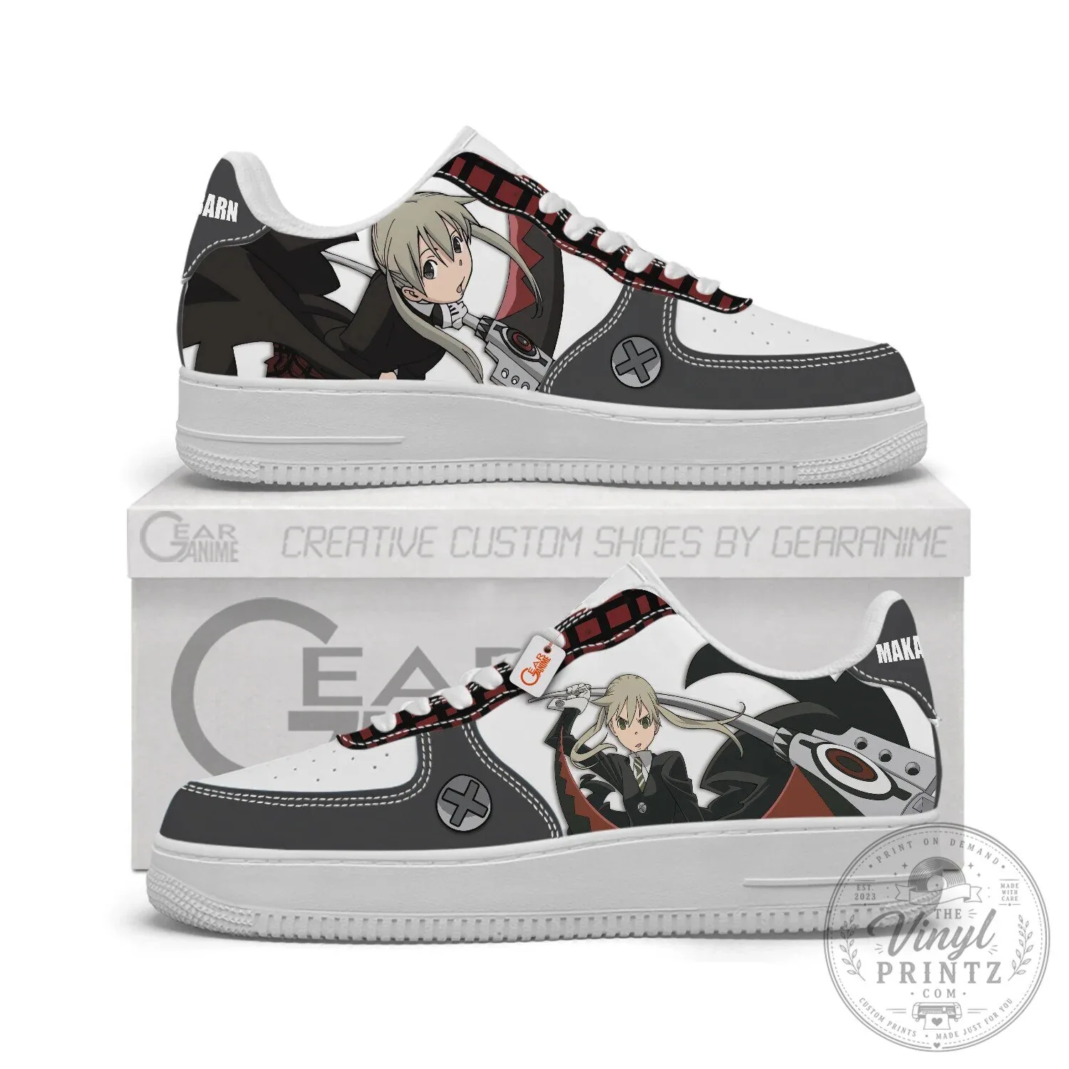 Maka Albarn Soul Eater Anime Character Custom Designed Low Top Sneakers 6 Maka Albarn Soul Eater Anime Character Custom Designed Low Top Sneakers
