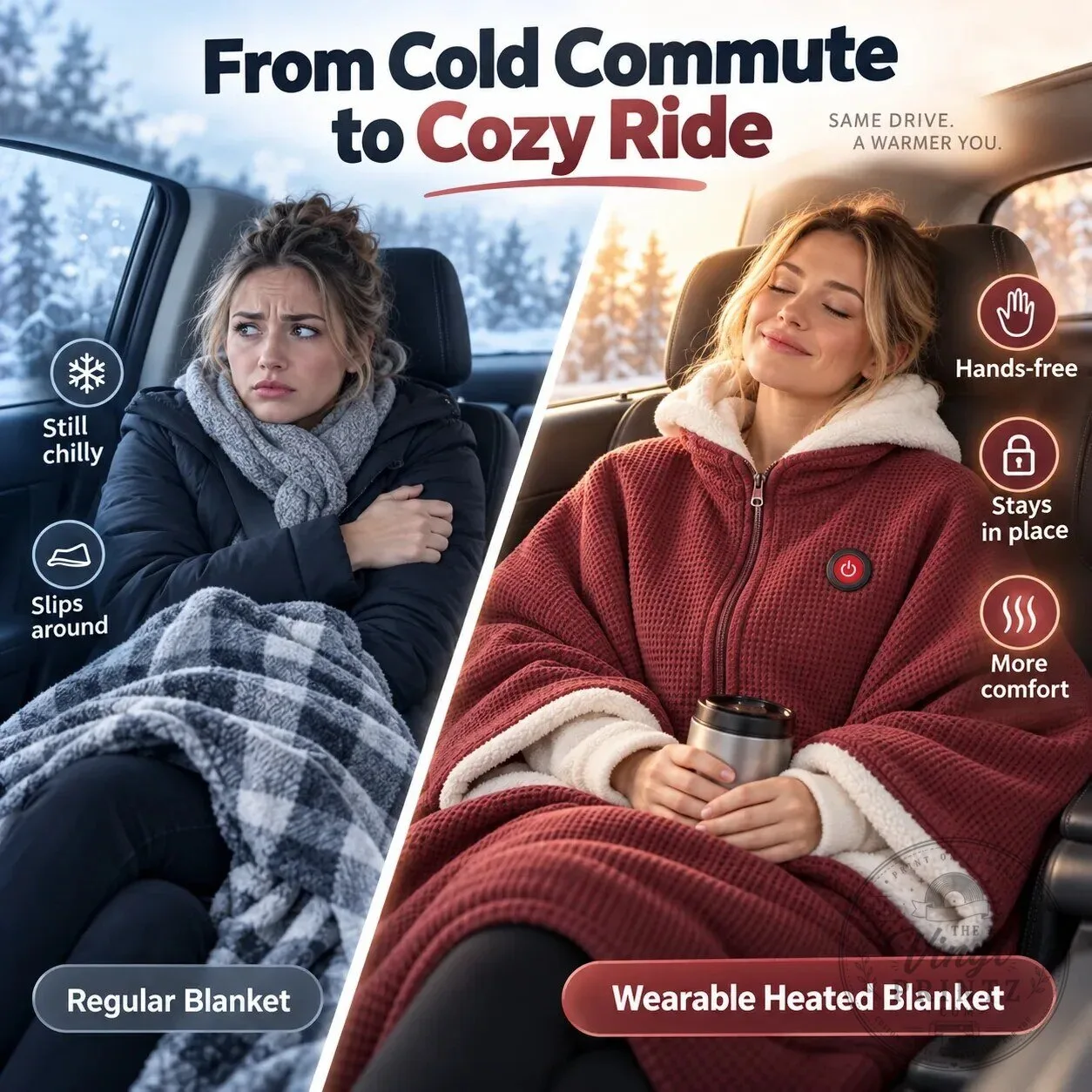 Heated Wearable Blanket for Travel and Airport Comfort, Hands-Free Warmth 17 Heated Wearable Blanket for Travel and Airport Comfort, Hands-Free Warmth