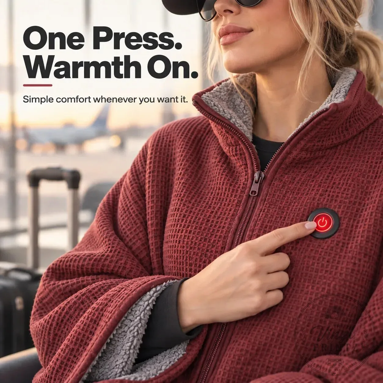 Heated Wearable Blanket for Travel and Airport Comfort, Hands-Free Warmth 22 Heated Wearable Blanket for Travel and Airport Comfort, Hands-Free Warmth