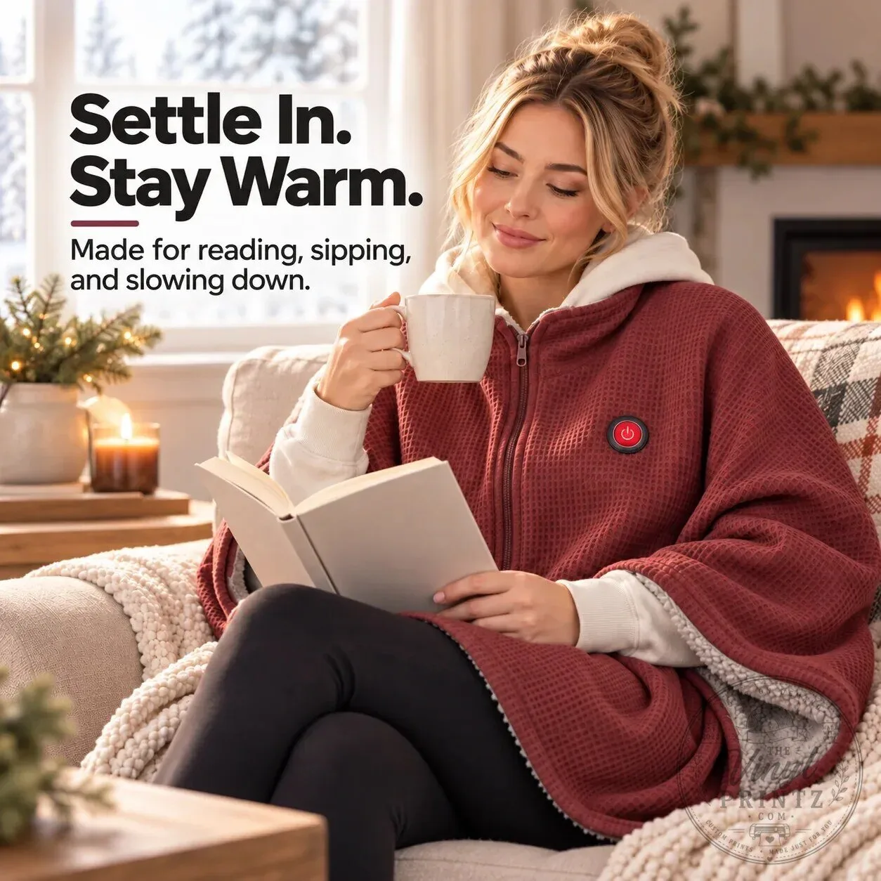 Heated Wearable Blanket for Travel and Airport Comfort, Hands-Free Warmth 23 Heated Wearable Blanket for Travel and Airport Comfort, Hands-Free Warmth