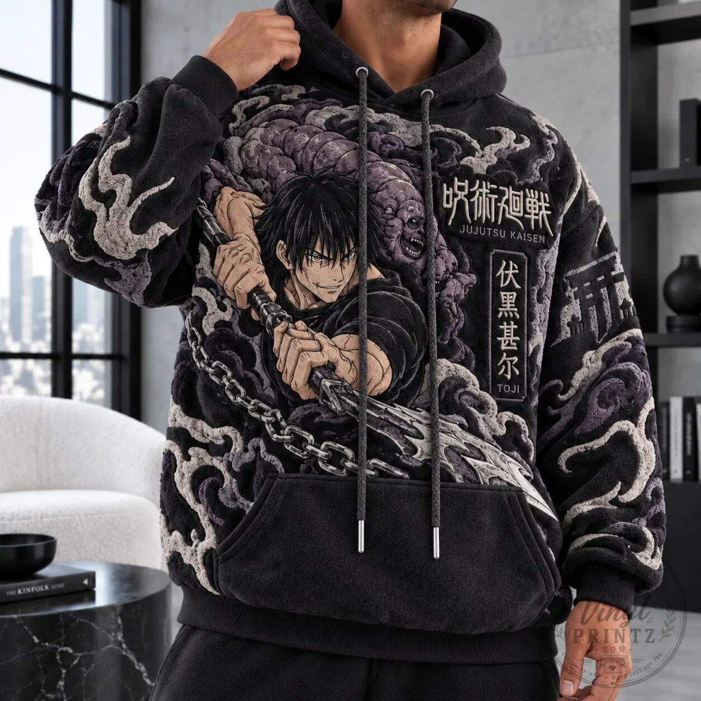 Jujutsu Kaisen Toji Fushiguro Anime Art Hoodie Jujutsu Kaisen Toji Fushiguro Anime Art Hoodie