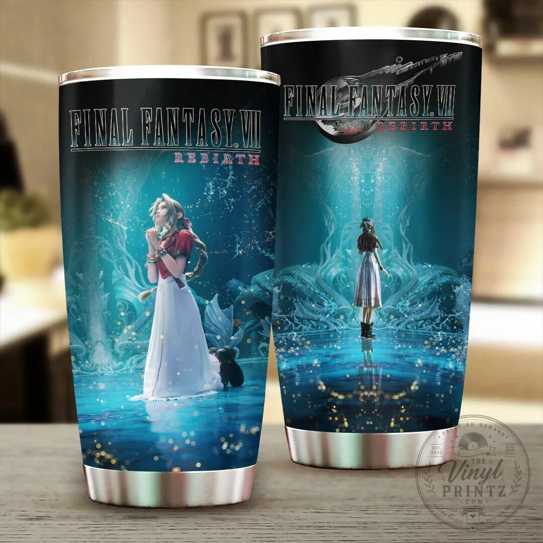 Final Fantasy VII Rebirth Aerith Gainsborough Stainless Steel Tumbler Cup