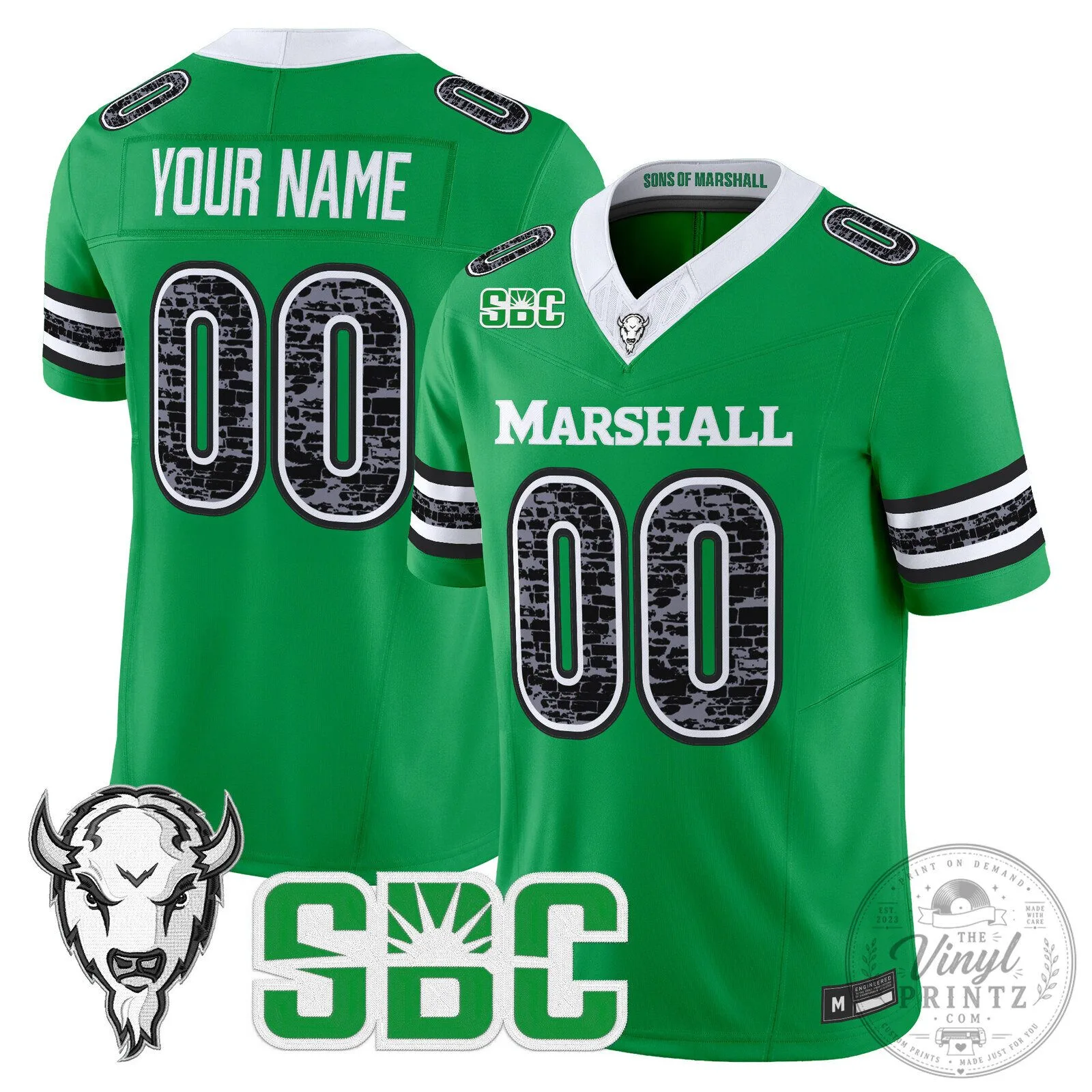 Marshall Thundering Herd Football Team Custom Jersey 3 Marshall Thundering Herd Football Team Custom Jersey