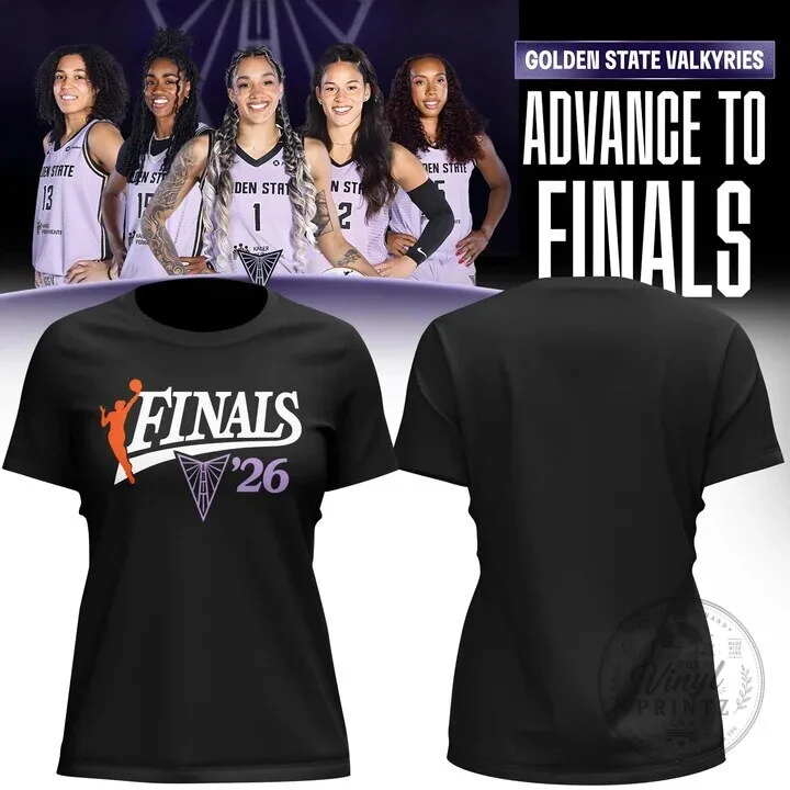 Black T-Shirt for WNBA Finals 2026 - Golden State Valkyries 2 Black T-Shirt for WNBA Finals 2026 - Golden State Valkyries