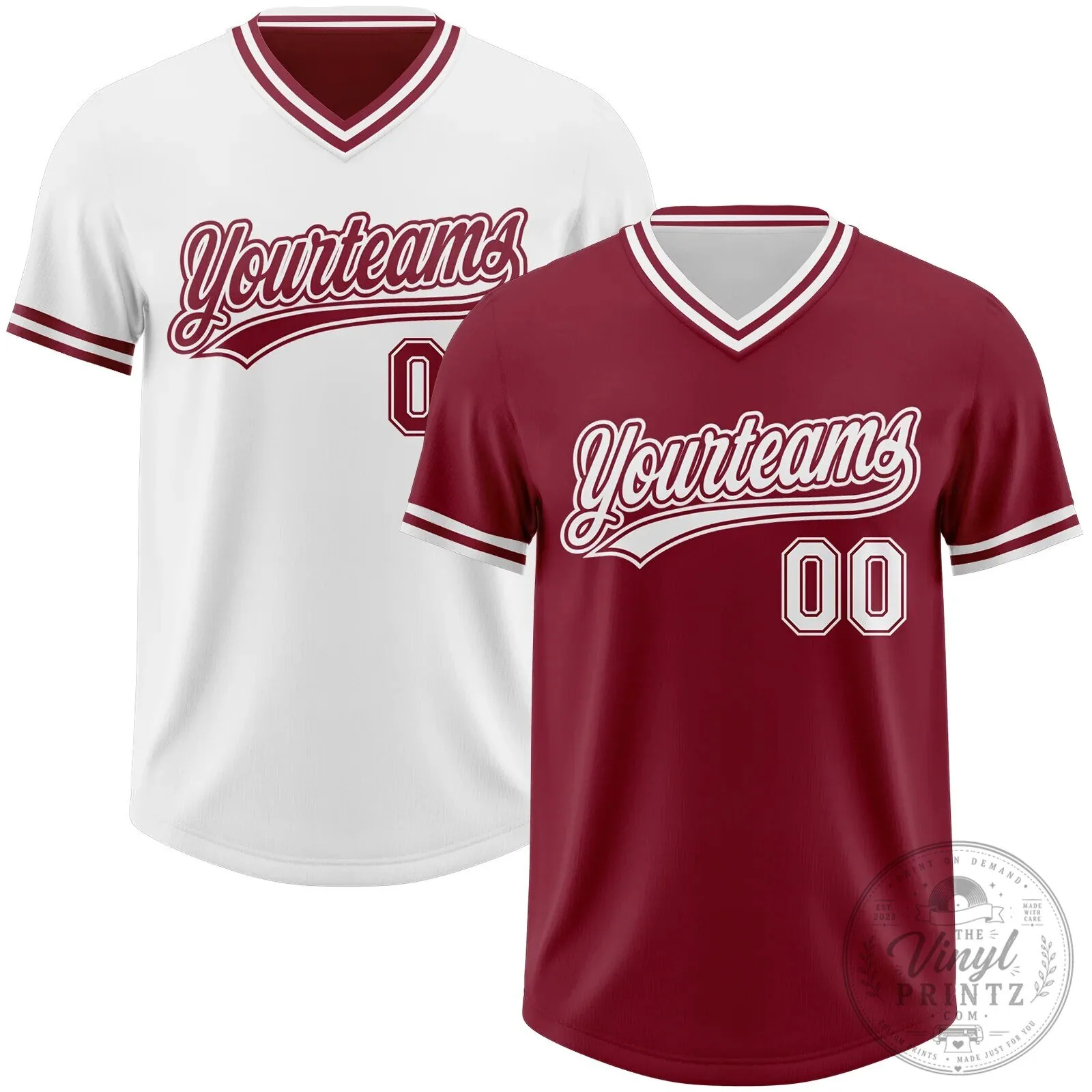 Black T-Shirt for WNBA Finals 2026 - Golden State Valkyries 5 Custom Crimson White Reversible Pullover Baseball Jersey