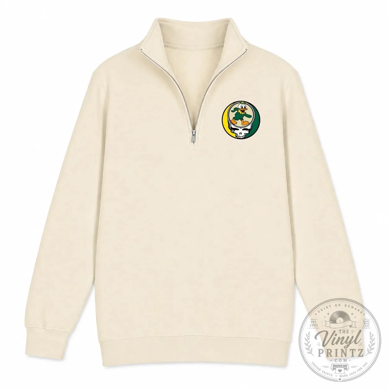 University of Oregon Grateful Dead Steal Your Face Quarter-Zip Sweatshirt