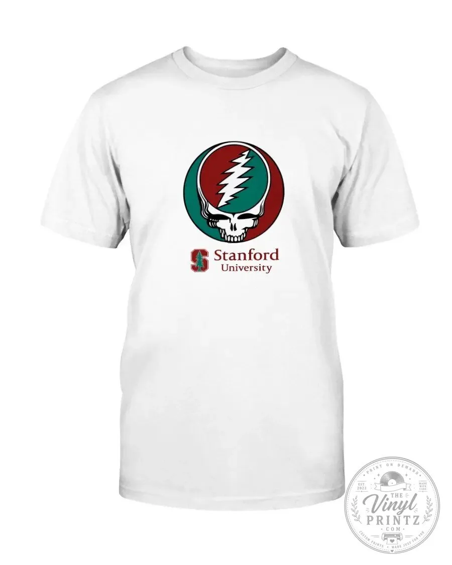 Stanford University Grateful Dead Steal Your Face Logo White T-Shirt 13 Stanford University Grateful Dead Steal Your Face Logo White T-Shirt