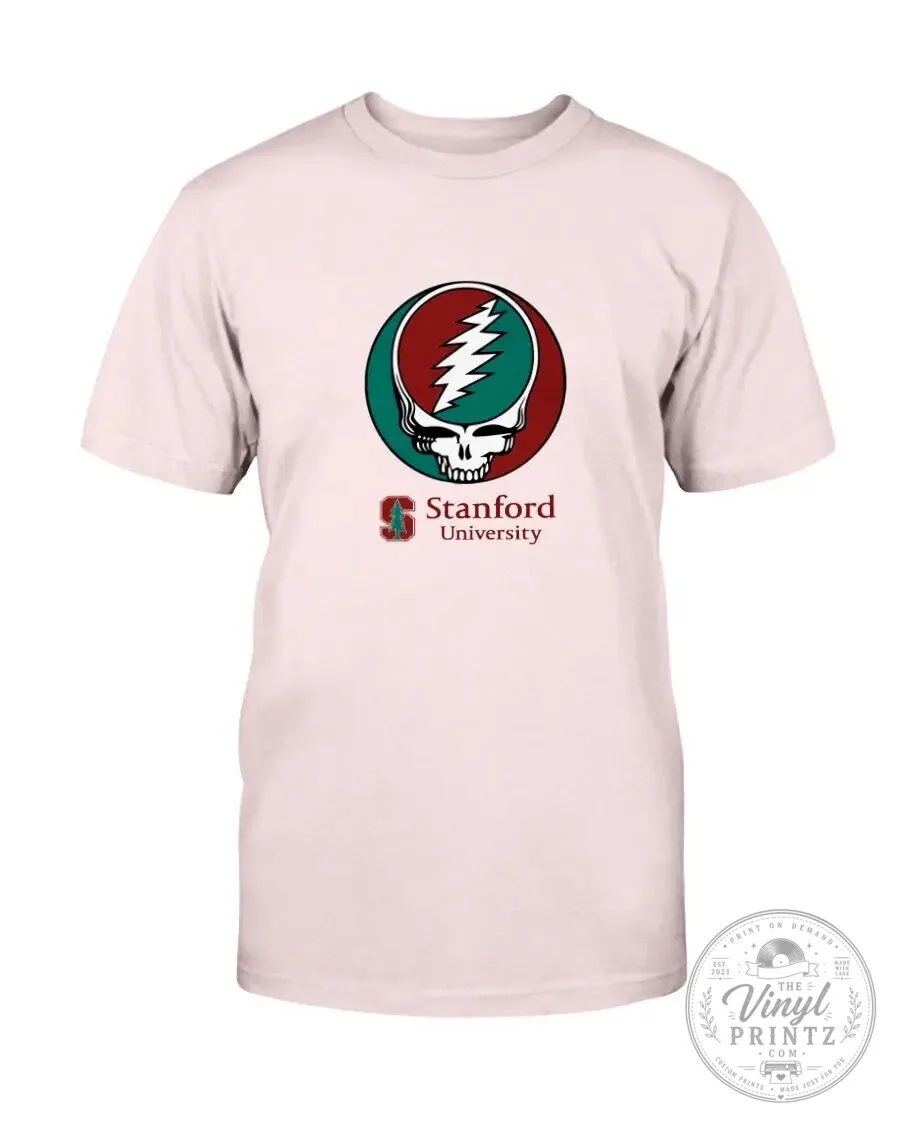 Stanford University Grateful Dead Steal Your Face Logo White T-Shirt 17 Stanford University Grateful Dead Steal Your Face Logo White T-Shirt