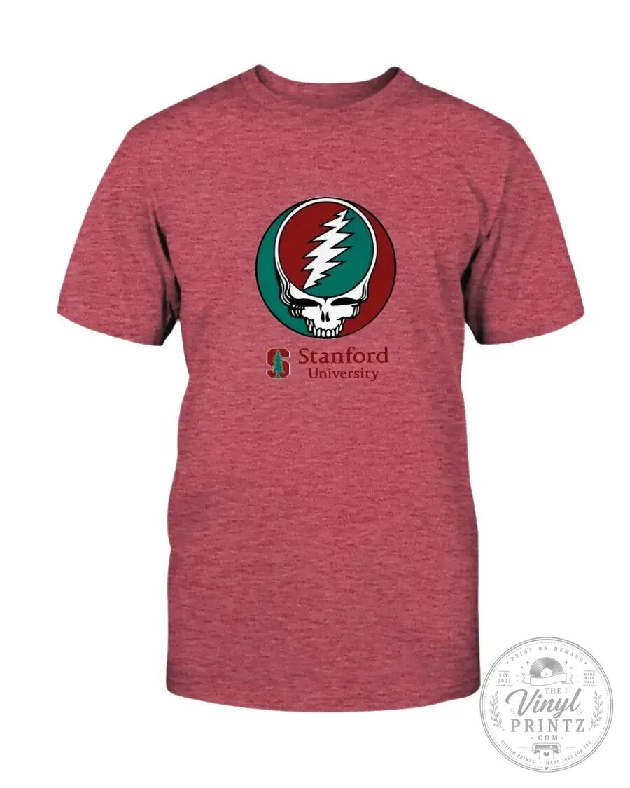 Stanford University Grateful Dead Steal Your Face Logo White T-Shirt 19 Stanford University Grateful Dead Steal Your Face Logo White T-Shirt